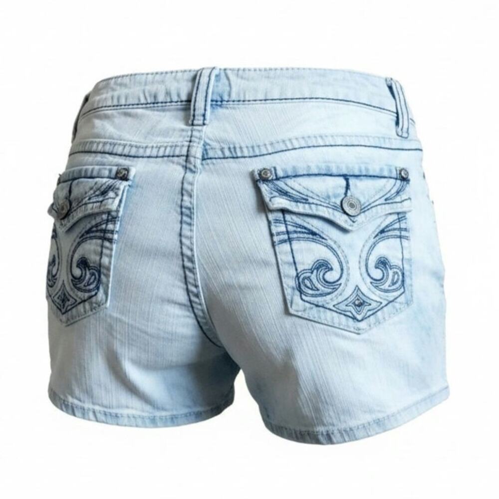 Hydraulic Bailey Women's Y2K Light Acid Washed Distressed Denim Jeans Size 11/12